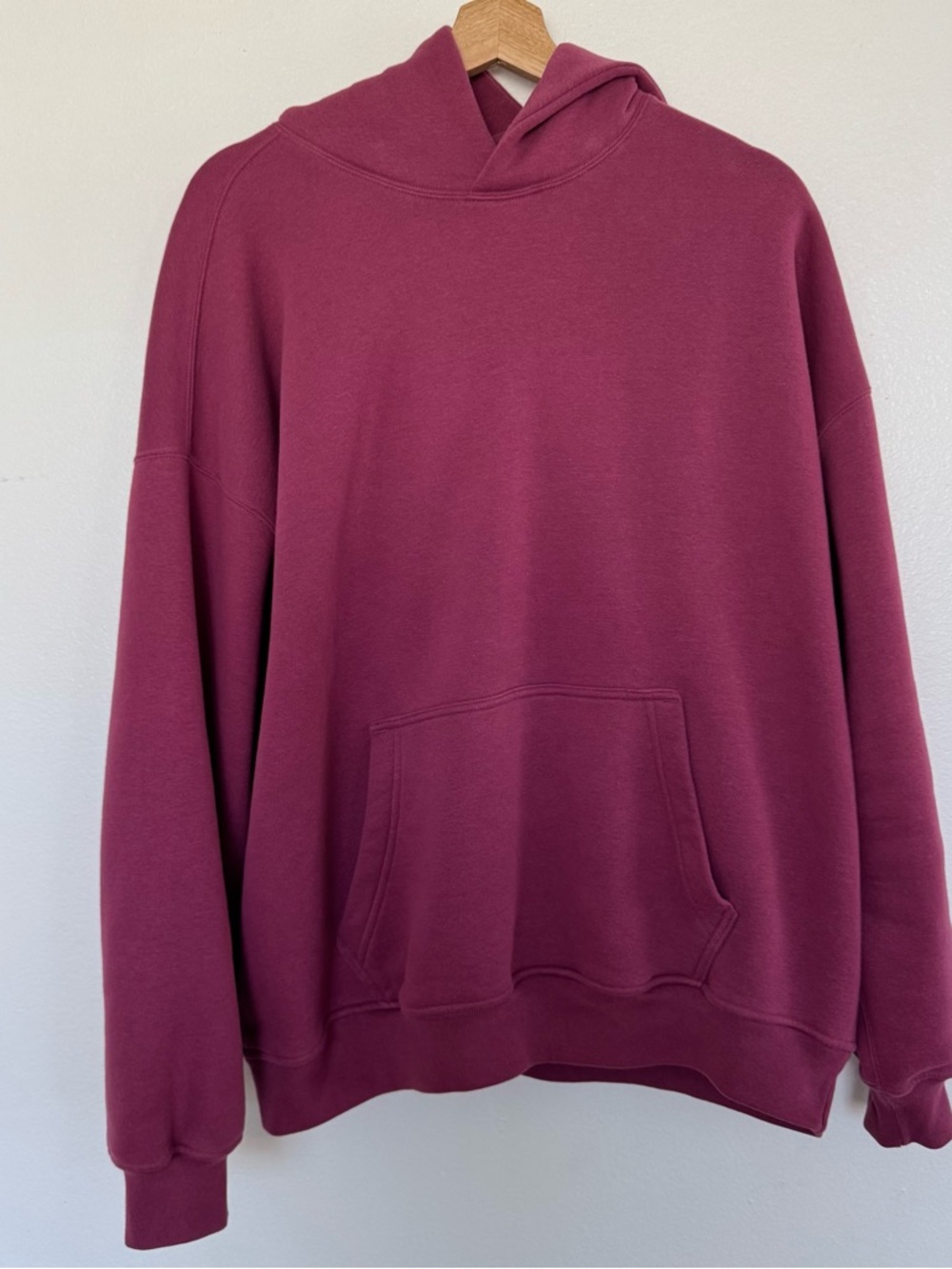 NEW Abercrombie & Fitch Essential Popover Hoodie Mens Large Purple Soft A&F